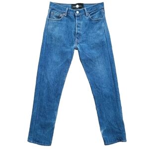 Nasty Gal After Party Levi's Size 28 Straight Leg Jeans Rework Denim Button Fly